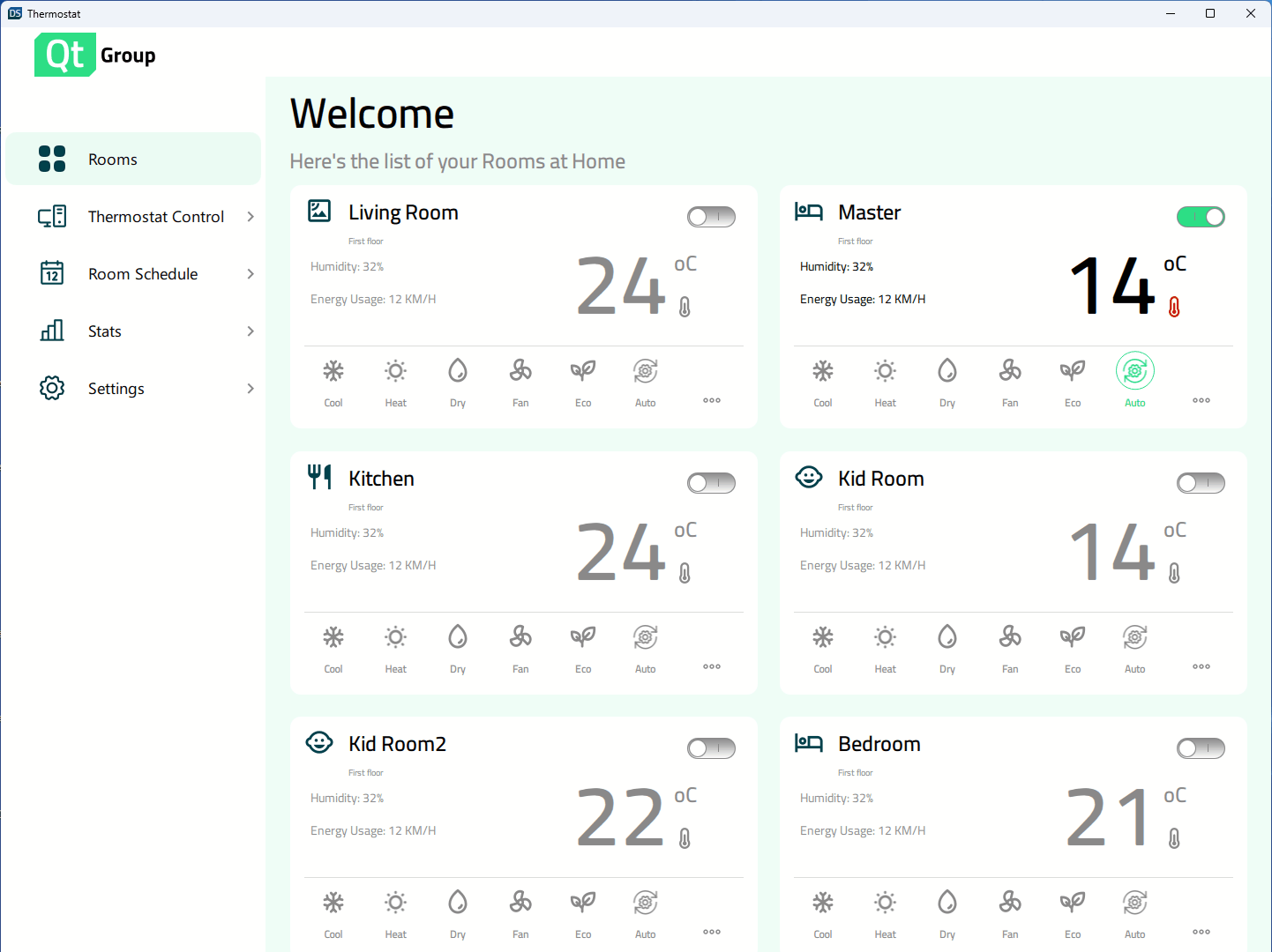 Light UI theme on desktop screen